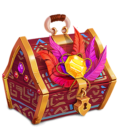 Ornate illustrated treasure chest