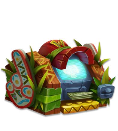 Jungle-themed treasure artwork illustrating the online table games guide